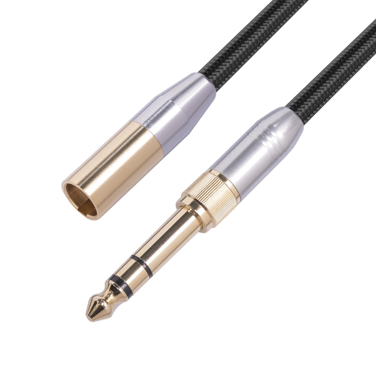 SB423M120-03 6.35mm+3.5mm Male to Mini XLR 3-Pin Male Audio Cable, Length: 30cm, 6.35mm+3.5mm to Mini XLR