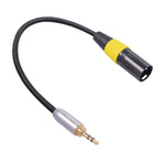 Cavo audio 6,35 mm + 3,5 mm maschio a XLR maschio 30 cm