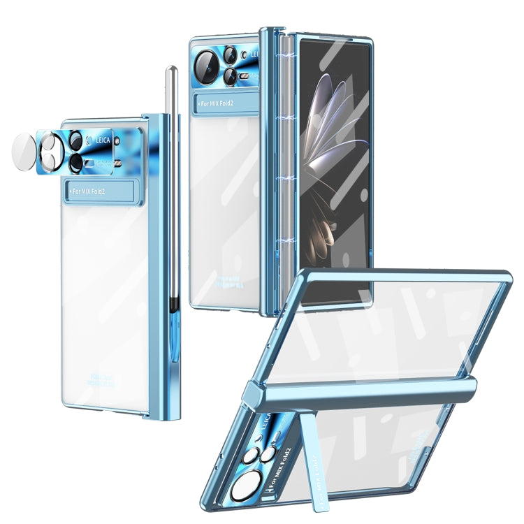 Custodia per telefono placcata con cerniere magnetiche con supporto, For Xiaomi Mix Fold 2