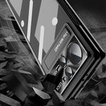 Custodia per telefono placcata con cerniere magnetiche con supporto, For Xiaomi Mix Fold 2