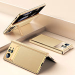 Custodia per telefono in pelle liscia con struttura elettrolitica, For Xiaomi Mix Fold 2