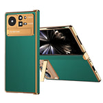 Custodia per telefono in pelle liscia con struttura elettrolitica, For Xiaomi Mix Fold 2