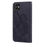Custodia per telefono in pelle a vibrazione orizzontale con goffratura con farfalle retrò al tatto, For Samsung Galaxy A04, For Samsung Galaxy A14 5G, For Samsung Galaxy A23E, For Samsung Galaxy S23 5G