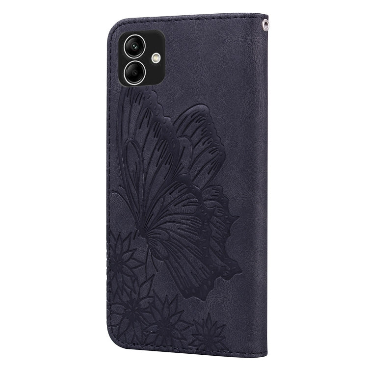 Custodia per telefono in pelle a vibrazione orizzontale con goffratura con farfalle retrò al tatto, For Samsung Galaxy A04, For Samsung Galaxy A14 5G, For Samsung Galaxy A23E, For Samsung Galaxy S23 5G
