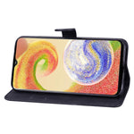Custodia per telefono in pelle a vibrazione orizzontale con goffratura con farfalle retrò al tatto, For Samsung Galaxy A04, For Samsung Galaxy A14 5G, For Samsung Galaxy A23E, For Samsung Galaxy S23 5G