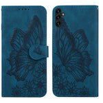 Custodia per telefono in pelle a vibrazione orizzontale con goffratura con farfalle retrò al tatto, For Samsung Galaxy A04, For Samsung Galaxy A14 5G, For Samsung Galaxy A23E, For Samsung Galaxy S23 5G