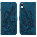 Custodia per telefono in pelle a vibrazione orizzontale con goffratura con farfalle retrò al tatto, For Samsung Galaxy A04, For Samsung Galaxy A14 5G, For Samsung Galaxy A23E, For Samsung Galaxy S23 5G