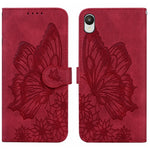 Custodia per telefono in pelle a vibrazione orizzontale con goffratura con farfalle retrò al tatto, For Samsung Galaxy A04, For Samsung Galaxy A14 5G, For Samsung Galaxy A23E, For Samsung Galaxy S23 5G