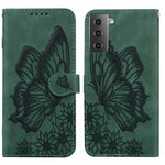 Custodia per telefono in pelle a vibrazione orizzontale con goffratura con farfalle retrò al tatto, For Samsung Galaxy A04, For Samsung Galaxy A14 5G, For Samsung Galaxy A23E, For Samsung Galaxy S23 5G