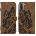 Custodia per telefono in pelle a vibrazione orizzontale con goffratura con farfalle retrò al tatto, For Samsung Galaxy A04, For Samsung Galaxy A14 5G, For Samsung Galaxy A23E, For Samsung Galaxy S23 5G