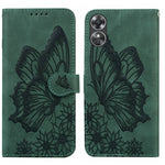 Custodia per telefono in pelle a vibrazione orizzontale con goffratura con farfalle retrò al tatto, For Samsung Galaxy S23+ 5G, For Samsung Galaxy S23 Ultra 5G, For OPPO A17, For OPPO A57 5G