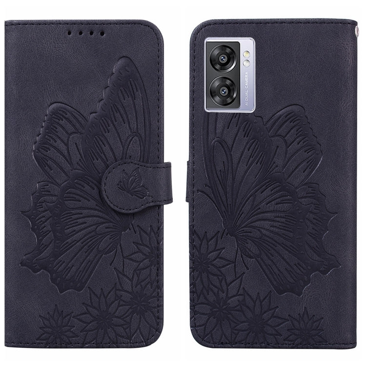 Custodia per telefono in pelle a vibrazione orizzontale con goffratura con farfalle retrò al tatto, For Samsung Galaxy S23+ 5G, For Samsung Galaxy S23 Ultra 5G, For OPPO A17, For OPPO A57 5G