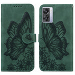 Custodia per telefono in pelle a vibrazione orizzontale con goffratura con farfalle retrò al tatto, For Samsung Galaxy S23+ 5G, For Samsung Galaxy S23 Ultra 5G, For OPPO A17, For OPPO A57 5G