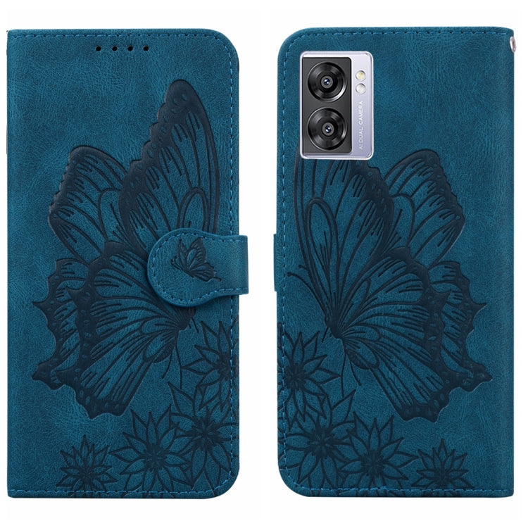 Custodia per telefono in pelle a vibrazione orizzontale con goffratura con farfalle retrò al tatto, For Samsung Galaxy S23+ 5G, For Samsung Galaxy S23 Ultra 5G, For OPPO A17, For OPPO A57 5G