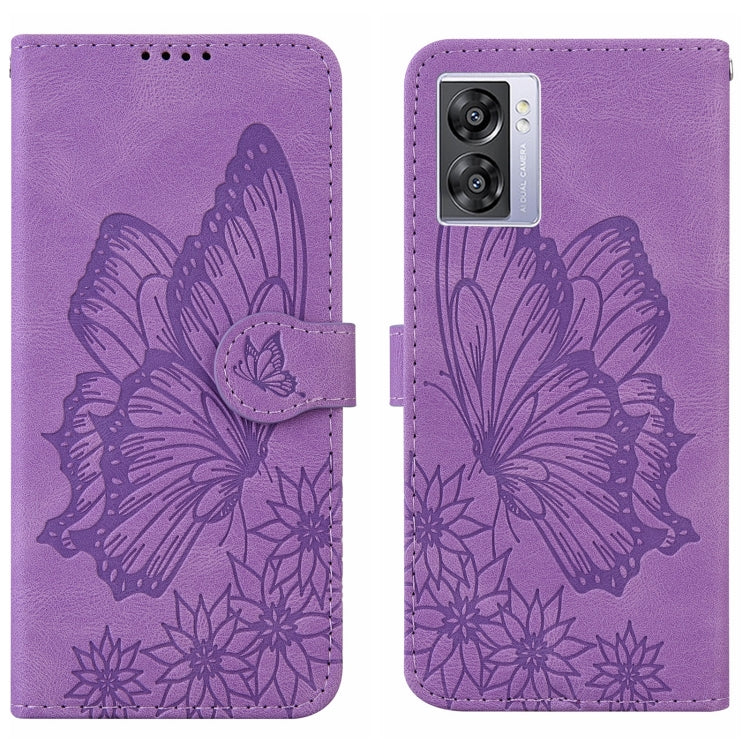 Custodia per telefono in pelle a vibrazione orizzontale con goffratura con farfalle retrò al tatto, For Samsung Galaxy S23+ 5G, For Samsung Galaxy S23 Ultra 5G, For OPPO A17, For OPPO A57 5G