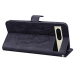 Custodia per telefono in pelle a vibrazione orizzontale con goffratura con farfalle retrò al tatto, For Google Pixel 7 5G, For Google Pixel 7 Pro 5G, For Xiaomi Redmi A1, For Xiaomi Poco M4 5G