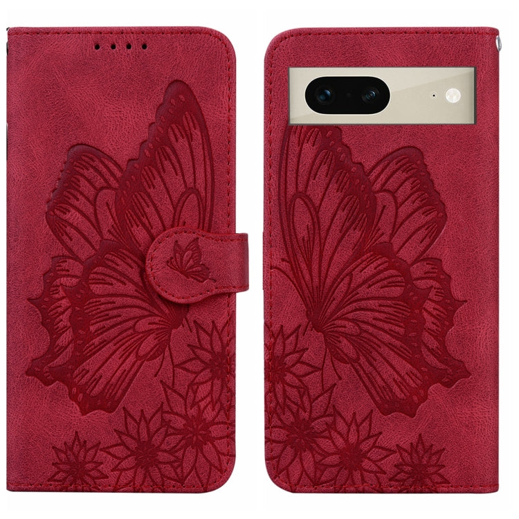 Custodia per telefono in pelle a vibrazione orizzontale con goffratura con farfalle retrò al tatto, For Google Pixel 7 5G, For Google Pixel 7 Pro 5G, For Xiaomi Redmi A1, For Xiaomi Poco M4 5G