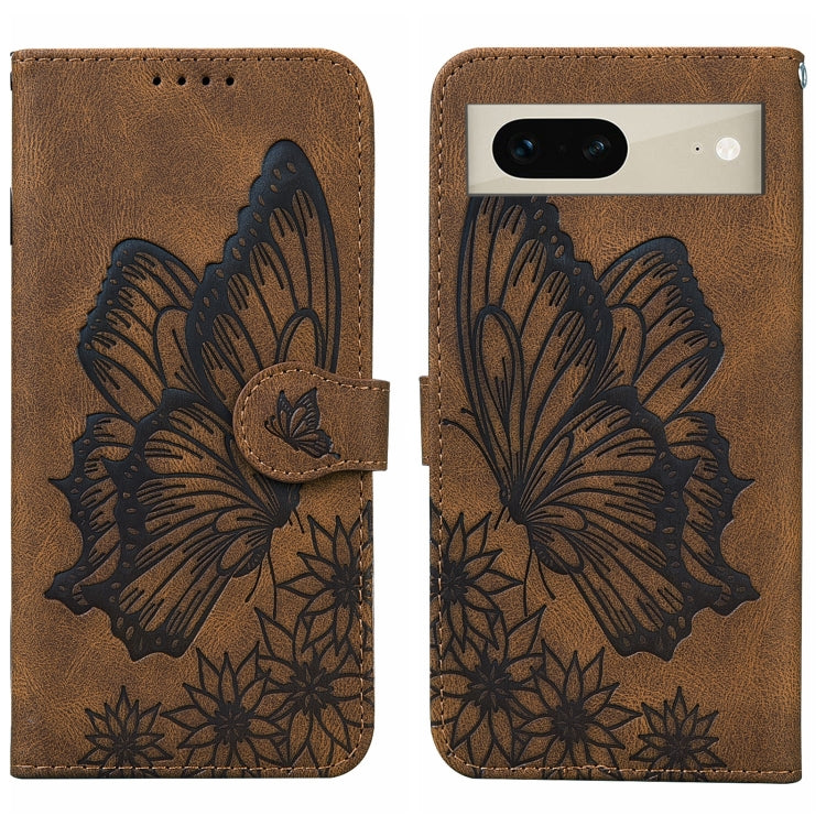 Custodia per telefono in pelle a vibrazione orizzontale con goffratura con farfalle retrò al tatto, For Google Pixel 7 5G, For Google Pixel 7 Pro 5G, For Xiaomi Redmi A1, For Xiaomi Poco M4 5G