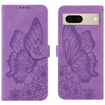 Custodia per telefono in pelle a vibrazione orizzontale con goffratura con farfalle retrò al tatto, For Google Pixel 7 5G, For Google Pixel 7 Pro 5G, For Xiaomi Redmi A1, For Xiaomi Poco M4 5G