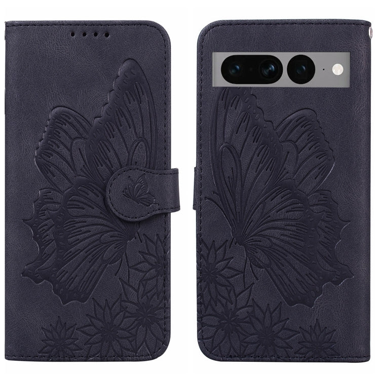 Custodia per telefono in pelle a vibrazione orizzontale con goffratura con farfalle retrò al tatto, For Google Pixel 7 5G, For Google Pixel 7 Pro 5G, For Xiaomi Redmi A1, For Xiaomi Poco M4 5G
