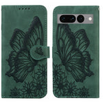 Custodia per telefono in pelle a vibrazione orizzontale con goffratura con farfalle retrò al tatto, For Google Pixel 7 5G, For Google Pixel 7 Pro 5G, For Xiaomi Redmi A1, For Xiaomi Poco M4 5G