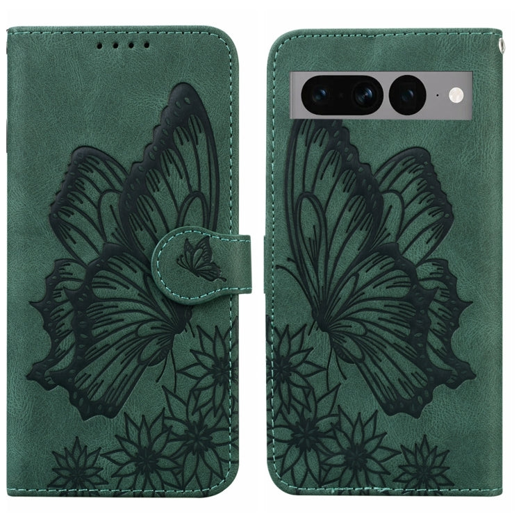 Custodia per telefono in pelle a vibrazione orizzontale con goffratura con farfalle retrò al tatto, For Google Pixel 7 5G, For Google Pixel 7 Pro 5G, For Xiaomi Redmi A1, For Xiaomi Poco M4 5G