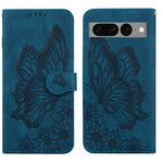 Custodia per telefono in pelle a vibrazione orizzontale con goffratura con farfalle retrò al tatto, For Google Pixel 7 5G, For Google Pixel 7 Pro 5G, For Xiaomi Redmi A1, For Xiaomi Poco M4 5G