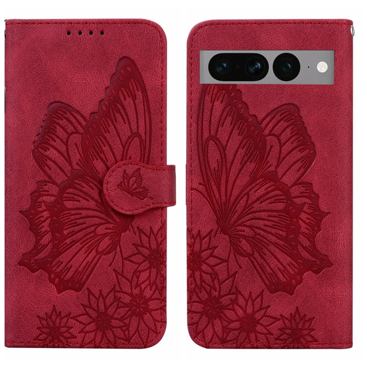 Custodia per telefono in pelle a vibrazione orizzontale con goffratura con farfalle retrò al tatto, For Google Pixel 7 5G, For Google Pixel 7 Pro 5G, For Xiaomi Redmi A1, For Xiaomi Poco M4 5G