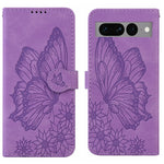 Custodia per telefono in pelle a vibrazione orizzontale con goffratura con farfalle retrò al tatto, For Google Pixel 7 5G, For Google Pixel 7 Pro 5G, For Xiaomi Redmi A1, For Xiaomi Poco M4 5G