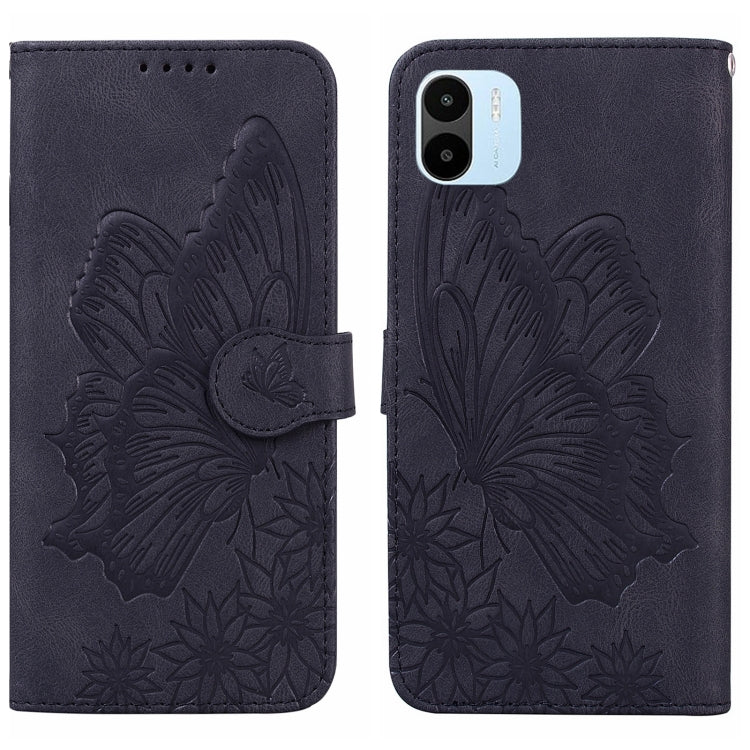 Custodia per telefono in pelle a vibrazione orizzontale con goffratura con farfalle retrò al tatto, For Google Pixel 7 5G, For Google Pixel 7 Pro 5G, For Xiaomi Redmi A1, For Xiaomi Poco M4 5G