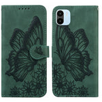 Custodia per telefono in pelle a vibrazione orizzontale con goffratura con farfalle retrò al tatto, For Google Pixel 7 5G, For Google Pixel 7 Pro 5G, For Xiaomi Redmi A1, For Xiaomi Poco M4 5G