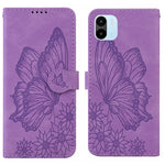 Custodia per telefono in pelle a vibrazione orizzontale con goffratura con farfalle retrò al tatto, For Google Pixel 7 5G, For Google Pixel 7 Pro 5G, For Xiaomi Redmi A1, For Xiaomi Poco M4 5G