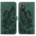 Custodia per telefono in pelle a vibrazione orizzontale con goffratura con farfalle retrò al tatto, For Google Pixel 7 5G, For Google Pixel 7 Pro 5G, For Xiaomi Redmi A1, For Xiaomi Poco M4 5G