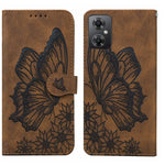 Custodia per telefono in pelle a vibrazione orizzontale con goffratura con farfalle retrò al tatto, For Google Pixel 7 5G, For Google Pixel 7 Pro 5G, For Xiaomi Redmi A1, For Xiaomi Poco M4 5G