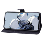 Custodia per telefono in pelle a vibrazione orizzontale con goffratura con farfalle retrò al tatto, For Xiaomi 12T / 12T Pro / Redmi K50 Ultra