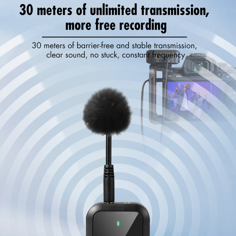 Yanmai UF9 Broadcast microfono lavalier wireless mini microfono a clip