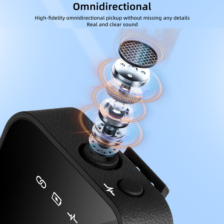 Yanmai GF525 2 in 1 Broadcast 2.4G Wireless Lavalier Microphone Mini Clip-on Microphone with LED Display