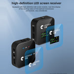 Microfono lavalier wireless Yanmai GF525 con display LED