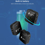 Microfono lavalier wireless Yanmai GF525 con display LED