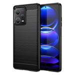 Custodia in TPU in fibra di carbonio con trama spazzolata, For Xiaomi Redmi Note 12 Explorer