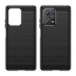 Custodia in TPU in fibra di carbonio con trama spazzolata, For Xiaomi Redmi Note 12 Explorer