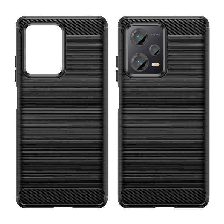 Custodia in TPU in fibra di carbonio con trama spazzolata, For Xiaomi Redmi Note 12 Explorer