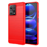 Custodia in TPU in fibra di carbonio con trama spazzolata, For Xiaomi Redmi Note 12 Explorer