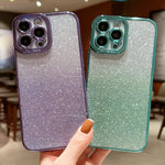 Custodia per telefono in TPU con glitter a colori sfumati ad alta trasparenza, For iPhone 6 Plus / 6s Plus, For iPhone 6 / 6s
