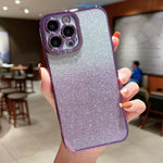 Custodia per telefono in TPU con glitter a colori sfumati ad alta trasparenza, For iPhone 12 mini, For iPhone 12