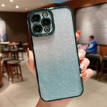 Custodia per telefono in TPU con glitter a colori sfumati ad alta trasparenza, For iPhone 13 Pro Max, For iPhone 13 mini