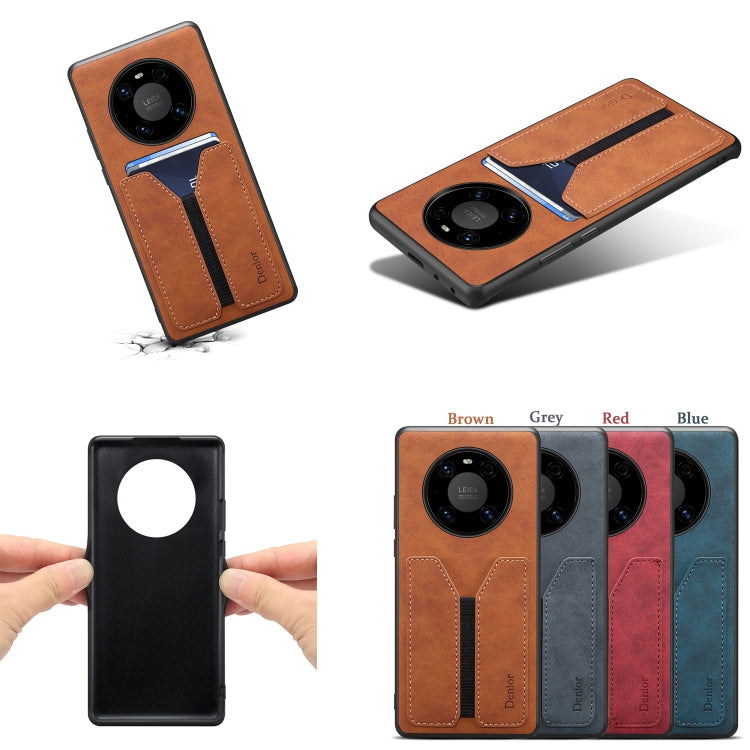Denior DV Elastic Card PU Custodia per telefono con cover posteriore, For Huawei Mate 50, For Huawei Mate 50 Pro, For Huawei P50, For Huawei P50 Pro, For Huawei Mate 40, For Huawei Mate 40 Pro