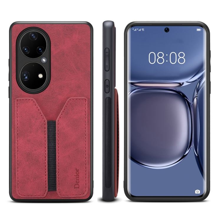 Denior DV Elastic Card PU Custodia per telefono con cover posteriore, For Huawei Mate 50, For Huawei Mate 50 Pro, For Huawei P50, For Huawei P50 Pro, For Huawei Mate 40, For Huawei Mate 40 Pro