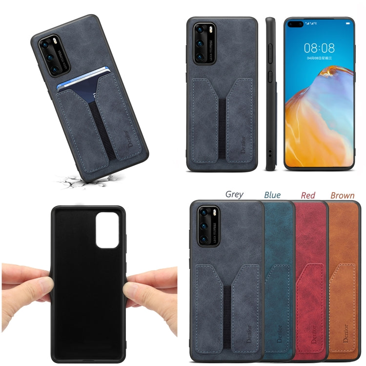 Denior DV Elastic Card PU Custodia per telefono con cover posteriore, For Huawei P40, For Huawei P40 Pro, For Huawei Mate 40 Pro+, For Huawei Mate 30, For Huawei Mate 30 Pro, For Huawei P30