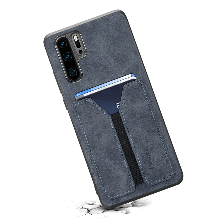 Denior DV Elastic Card PU Custodia per telefono con cover posteriore, For Huawei P30 Pro, For Huawei P30 Lite